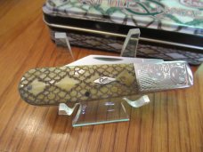 Case XX 2006 Rattle Snakeskin Limited Edition Scrolled Bolster Barlow Pattern # 62009 1/2 SS
