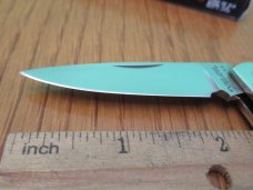 Valor Miami USA  Linen Green Micarta Folding Lock Back Made in Japan Model #354