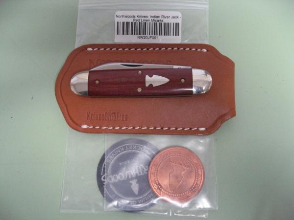 NORTHWOODS INDIAN RIVER JACK RED LINEN MICARTA