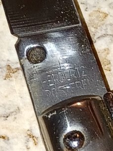 Vintage Herbertz Rostfrei. Short blade for German market.