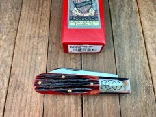 Robeson by Queen Shuredge Barlow Red Carved Bone Stag 1 of 200
