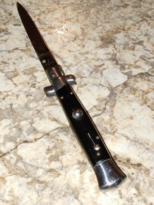 Vintage J Inox Black  Stiletto  8".