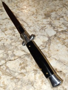 Vintage J Inox Black  Stiletto  8".