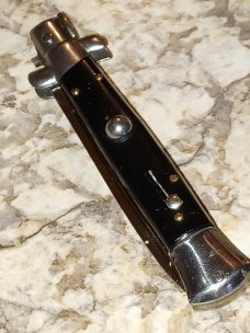 Vintage J Inox Black  Stiletto  8".