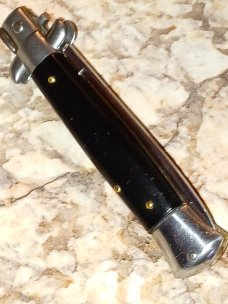 Vintage J Inox Black  Stiletto  8".