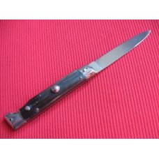 Vintage Italian INDIANA Slant Bolster HORN Switchblade Knife