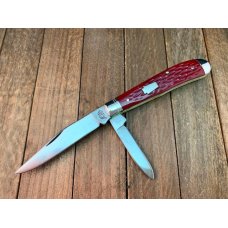 Queen Reverse Peanut Red Jigged Bone