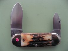 DANIELS FAMILY KNIFE BRANDS-TITUSVILLE CUTLERY-MOTHER HUBBARD SUNFISH-BURNT STAG