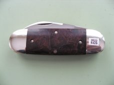 DANIELS FAMILY KNIFE BRANDS-TITUSVILLE CUTLERY-MOTHER HUBBARD SUNFISH-CHOCOLATE MAPLE BURL