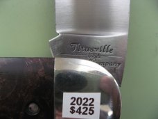 DANIELS FAMILY KNIFE BRANDS-TITUSVILLE CUTLERY-MOTHER HUBBARD SUNFISH-CHOCOLATE MAPLE BURL
