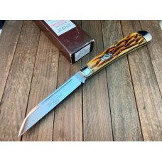 Schatt and Morgan File and Wire Series Swayback Clasp Worm Groove Bone ATS-34 Blade