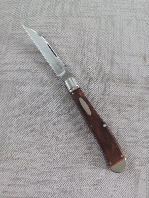  K'roo Custom Brown Dyed Giraffe Wharnie Slimline,, 4", Rwl34..filework..coa and slip 