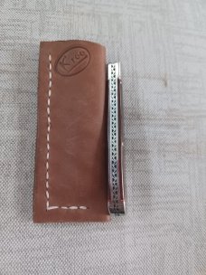  K'roo Custom Brown Dyed Giraffe Wharnie Slimline,, 4", Rwl34..filework..coa and slip 