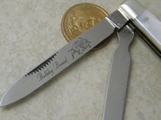 Bulldog Brand Solingen Germany PROTOTYPE Mother of Pearl Doctor's Knife 