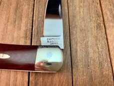 A.G. Russell  Cartridge Lockback Seki Japan Burgundy Micarta Handles