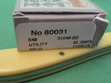 Case XX 2018 Yellow Delrin  Framers Pattern # 31048 SS