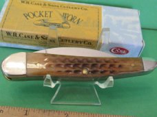 Case XX 2019 Pocket Worn Burnt Brown Bone Seahorse Whittler Pattern # 6355WH SS