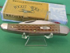 Case XX 2019 Pocket Worn Burnt Brown Bone Seahorse Whittler Pattern # 6355WH SS