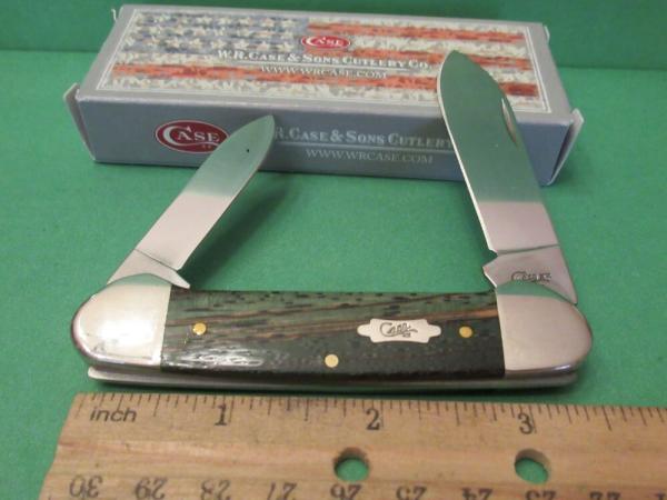 Case XX 2019 Green Zebra Wood Canoe Pattern # 72132 SS