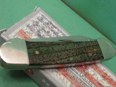 Case XX 2019 Green Zebra Wood Canoe Pattern # 72132 SS