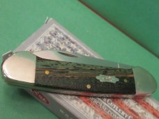 Case XX 2019 Green Zebra Wood Canoe Pattern # 72132 SS