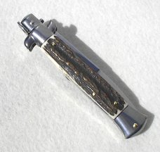NEW FRANK BELTRAME 9" BEAUTIFUL GENUINE STAG ITALIAN STILETTO 