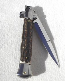 NEW FRANK BELTRAME 9" BEAUTIFUL GENUINE STAG ITALIAN STILETTO 