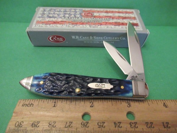 Case XX 2107 Ocean Blue Teardrop  Pattern # TB 62028 SS