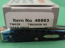 Case XX 2107 Ocean Blue Teardrop  Pattern # TB 62028 SS