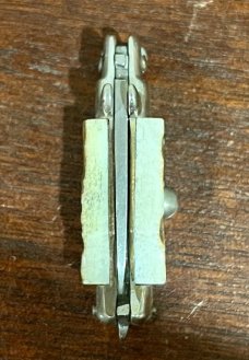 Miniature Switchblade Knife, Made In Italy, Marked Inox, Older Style, Nice Stag Handle 