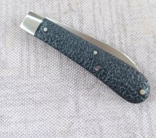 Bobby Toole Swayback  Slipjoint, CPM-154 ,3 9/16"... Jigged Paper Micar ,Steel Bolsters..shield,coa 
