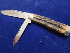 GEC Great Eastern Cutlery 44 Gunstock Buffalo Jack 441218 SAMBAR STAG