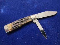 GEC Great Eastern Cutlery 44 Gunstock Buffalo Jack 441218 SAMBAR STAG
