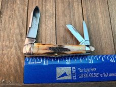 Robeson by Queen Humpback Whittler Sambar Stag D2 Tool Steel 1 of 100