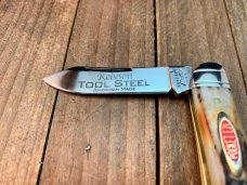 Robeson by Queen Humpback Whittler Sambar Stag D2 Tool Steel 1 of 100