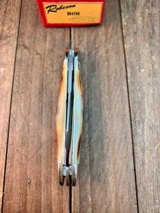 Robeson by Queen Humpback Whittler Sambar Stag D2 Tool Steel 1 of 100