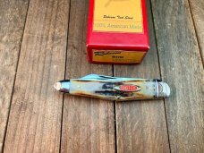 Robeson by Queen Humpback Whittler Sambar Stag D2 Tool Steel 1 of 100