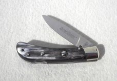 NOS AKC ITALIAN CLASSIC SPEED HUNTER GENUINE BRAZILIAN HORN NICKEL SILVER BOLSTERS 