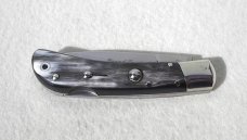 NOS AKC ITALIAN CLASSIC SPEED HUNTER GENUINE BRAZILIAN HORN NICKEL SILVER BOLSTERS 