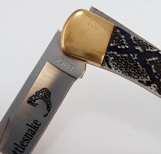 Buck Knives 110 Rattlesnake Etch / Original Box and Sheath