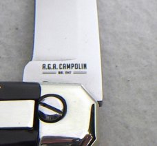 NEW 2022 AGA CAMPOLIN BARON 8" GENUINE BRAZILIAN HORN CAMPOLIN, ITALY W/BOX & LEATHER POUCH