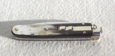 NEW 2022 AGA CAMPOLIN BARON 8" GENUINE BRAZILIAN HORN CAMPOLIN, ITALY W/BOX & LEATHER POUCH