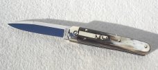 NEW 2022 AGA CAMPOLIN BARON 8" GENUINE BRAZILIAN HORN CAMPOLIN, ITALY W/BOX & LEATHER POUCH