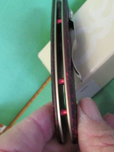Browning Red Eclipse Liner Lock Made in Italy Model #074