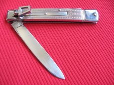 Vintage German Bonsa Slim Chrome Plated Leverlock Knife