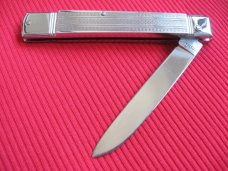 Vintage German Bonsa Slim Chrome Plated Leverlock Knife