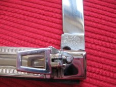 Vintage German Bonsa Slim Chrome Plated Leverlock Knife