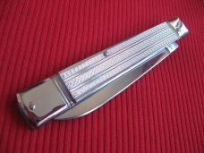 Vintage German Bonsa Slim Chrome Plated Leverlock Knife
