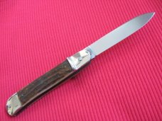Vintage BONSA German Stag Leverlock Switchblade Knife