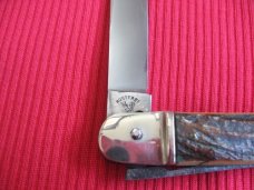 Vintage BONSA German Stag Leverlock Switchblade Knife